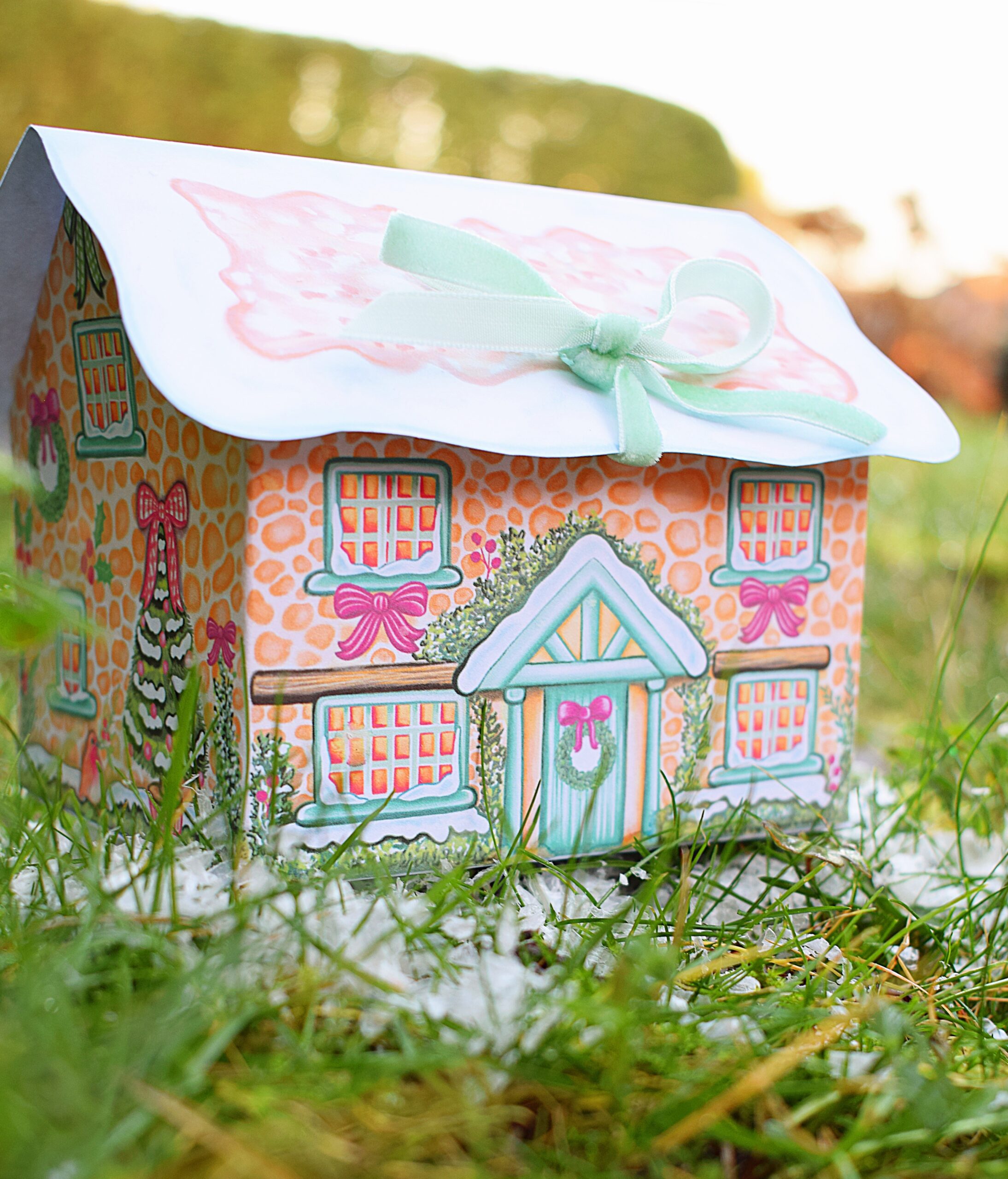 Rose Cottage Gift Box - Printable - Image 2