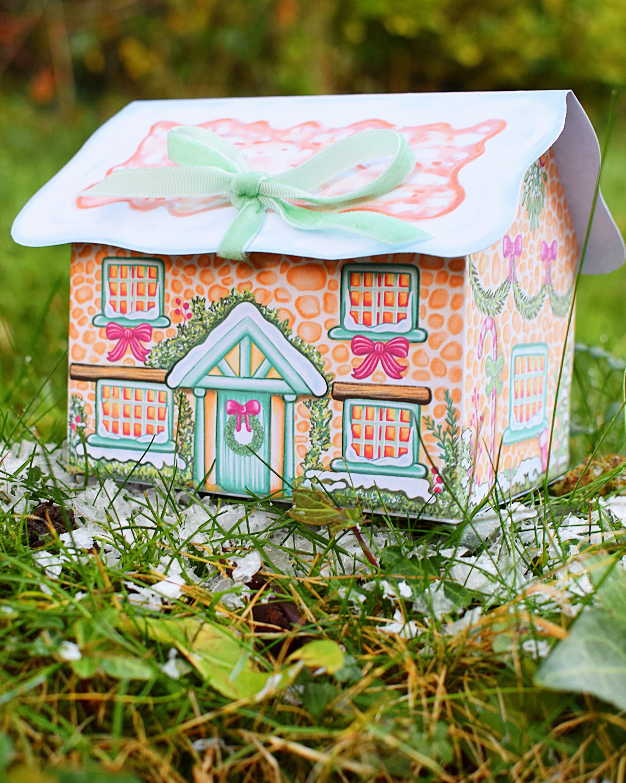 Rose Cottage Gift Box - Printable