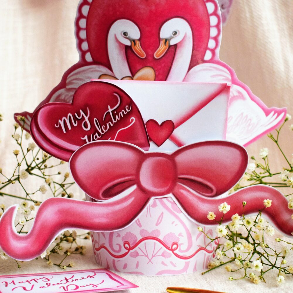 Valentine Swans – Printable